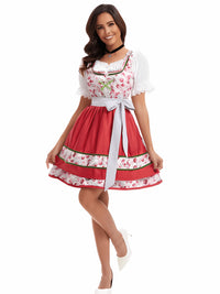Thumbnail for Dirndljurk Dames Aansluitend Met Schort | Oktoberfest