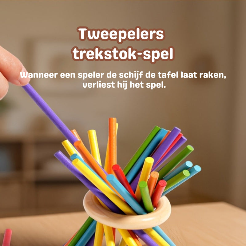 Magische Toren | 3-in-1 houten stokspel, 3+ jaar – Concentratie en motorische ontwikkeling