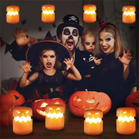 Thumbnail for SpookyLight pompoen-lamp | LED Halloween-lampje, oplaadbaar – Magisch speelplezier voor elk kind
