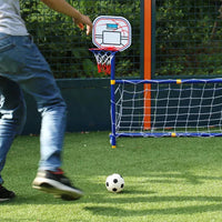 Thumbnail for Weplay Multisport Set | 2-in-1 voetbal & basketbal doelset, 3+ – Dubbel speelplezier in de tuin