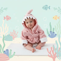 Thumbnail for CozyNest badjas | Dierenprint badjas 70–110cm, 0–6 jaar – Zachte knuffelwarmte na het baden