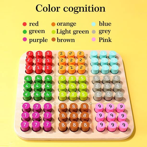 Houten Sudoku Spel 3D Nummers Kinderspeelgoed | Educatief