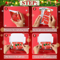 Thumbnail for MerryPop Geldgeschenkbox | Kerstmis surprise doos rood & groen – Magisch geldcadeau verpakken