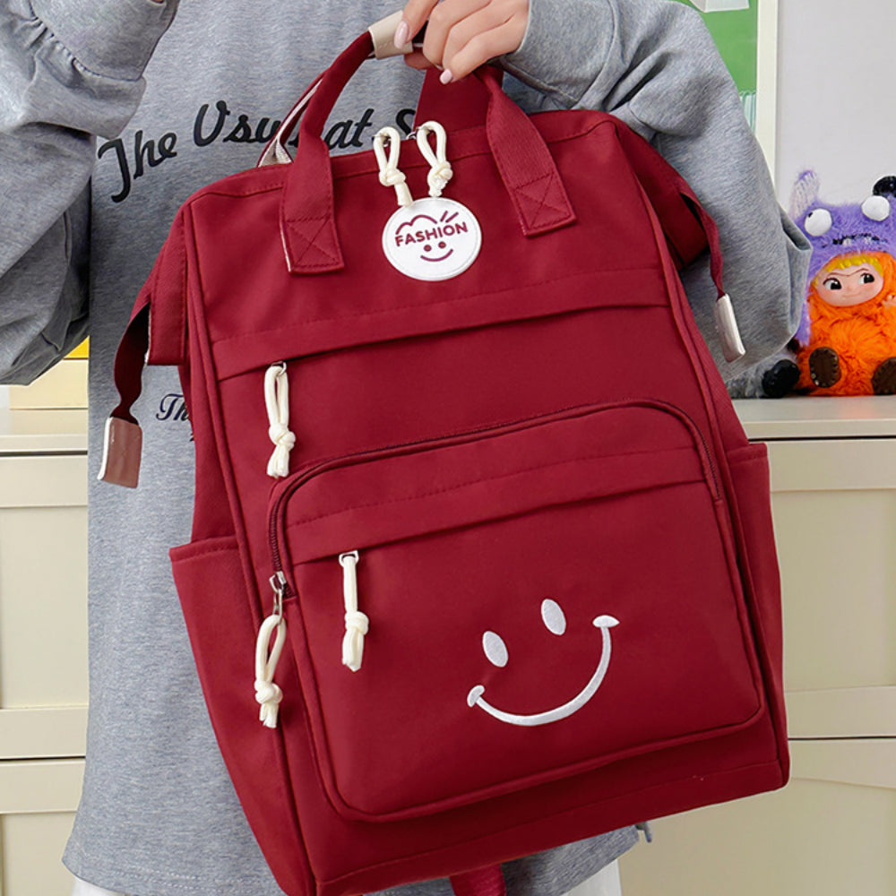 Schoolrugzak Kinderen Zwart met Smiley | Dagelijks