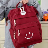 Thumbnail for Schoolrugzak Kinderen Zwart met Smiley | Dagelijks