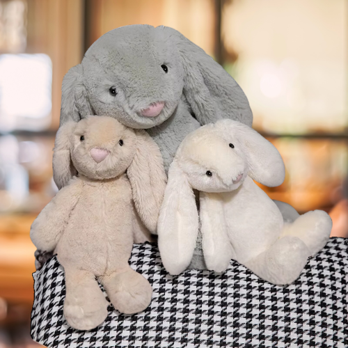 HugBuddy Konijn | Zacht knuffelkonijn, 20/30/45cm – Troost en gezelschap voor elk moment