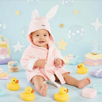 Thumbnail for CozyNest badjas | Dierenprint badjas 70–110cm, 0–6 jaar – Zachte knuffelwarmte na het baden