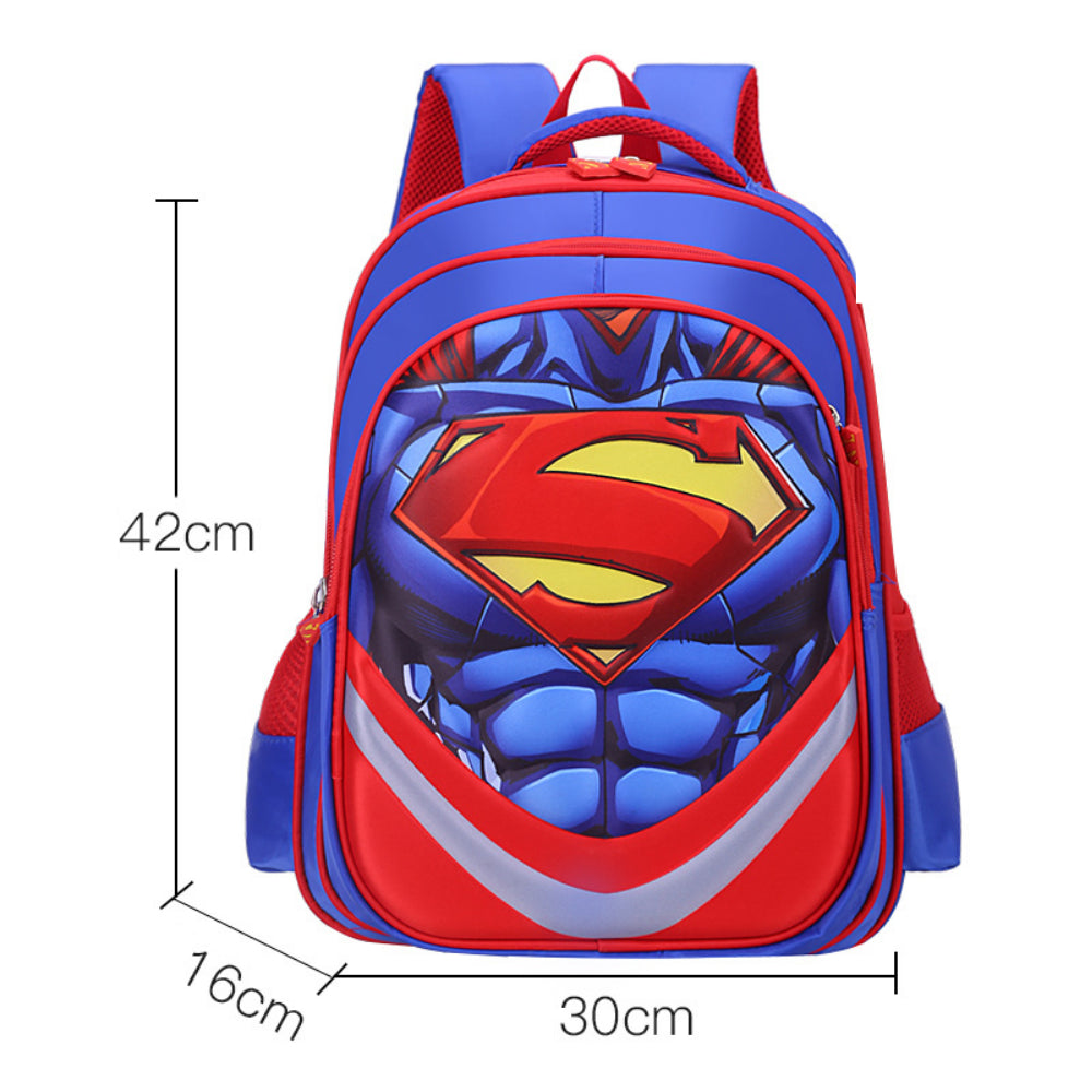 HeroShell 3D Schoolrugzak | Ergonomische kinderrugzak 42x30cm – Superhelden-avonturen elke schooldag