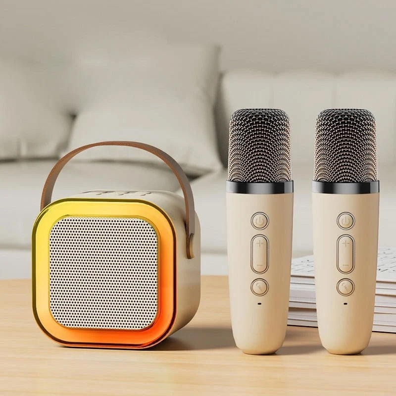 MelodyMates karaoke set | 2 draadloze microfoons + speaker, 3+ – Samen zingen maakt kinderen gelukkig