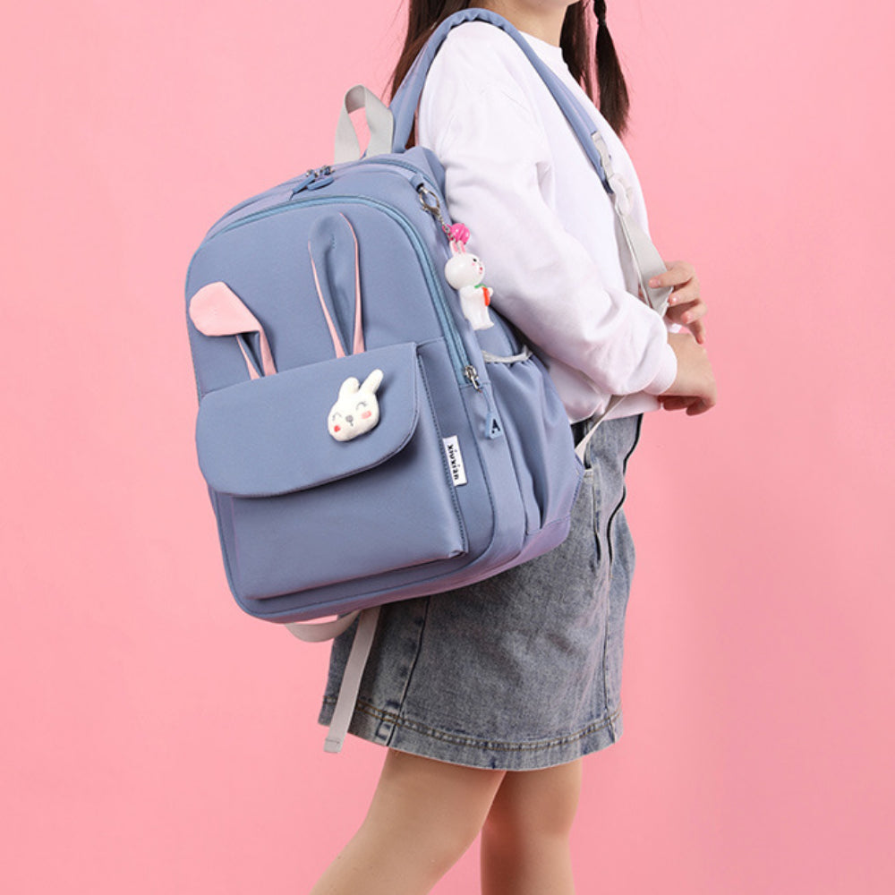 BunnyBloom schoolrugzak | Ergonomische kinderrugzak met konijntje – Comfortabel naar school elke dag