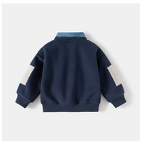 Thumbnail for Sweatshirt Jongens Denim Kraag Gebreid | Casual
