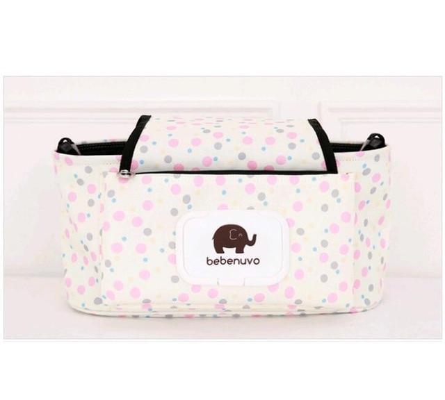 Sac à couches bébé pour poussette | Organisateur grande capacité - Pratique pour les mamans en déplacement