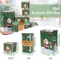 Thumbnail for MerryPop Geldgeschenkbox | Kerstmis surprise doos rood & groen – Magisch geldcadeau verpakken