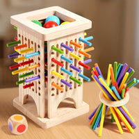 Thumbnail for Magische Toren | 3-in-1 houten stokspel, 3+ jaar – Concentratie en motorische ontwikkeling