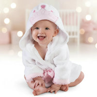 Thumbnail for CozyNest badjas | Dierenprint badjas 70–110cm, 0–6 jaar – Zachte knuffelwarmte na het baden