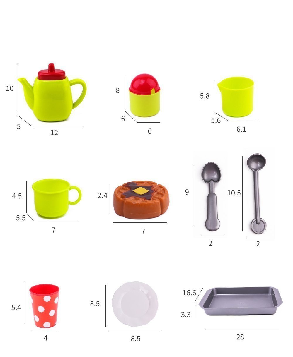 Kinder Teeservice Spielzeug | Bildungs- und Kreativspielzeug - Lernen und Spielen mit Freude