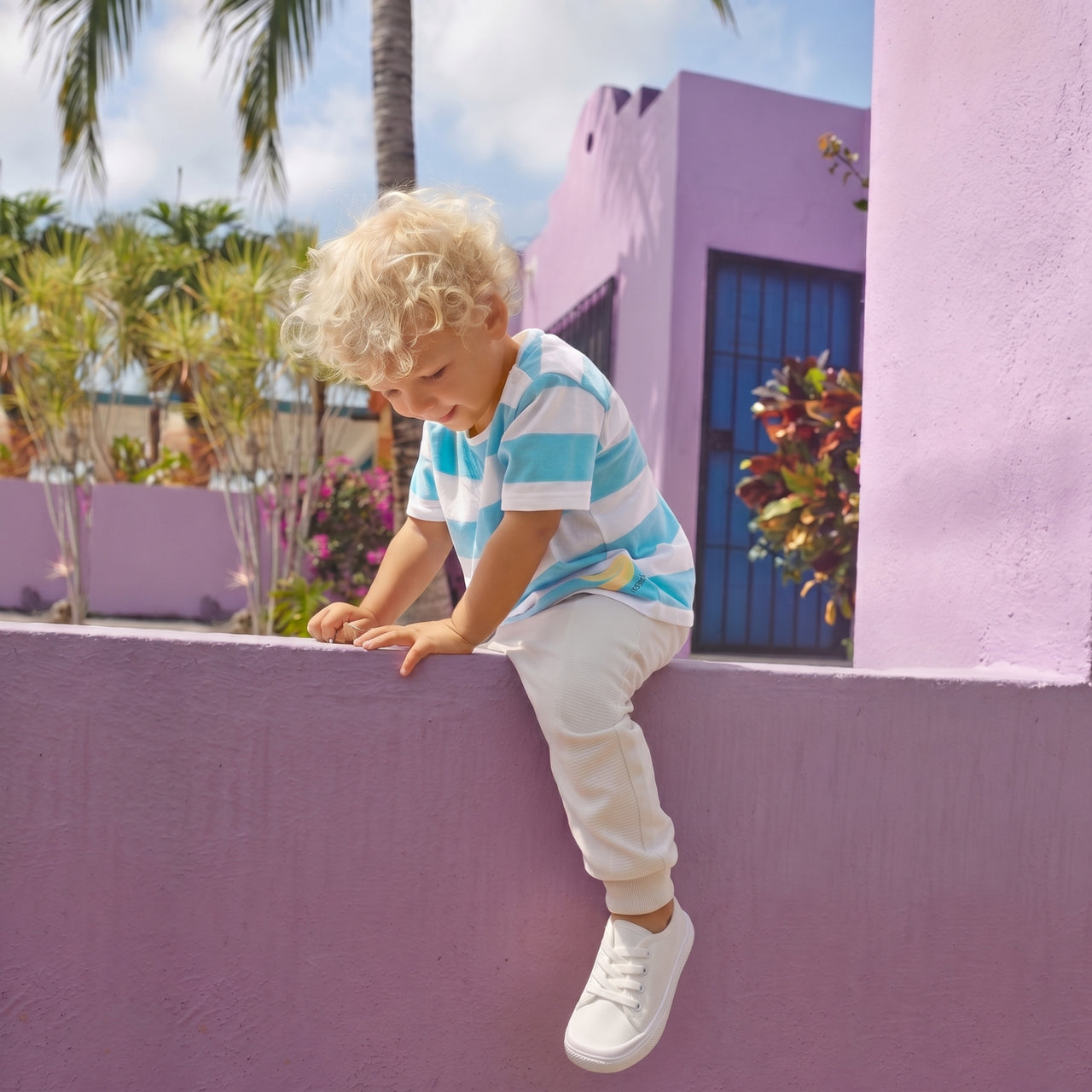 Kindersneakers Luipaardpatroon Wit Zool | Casual
