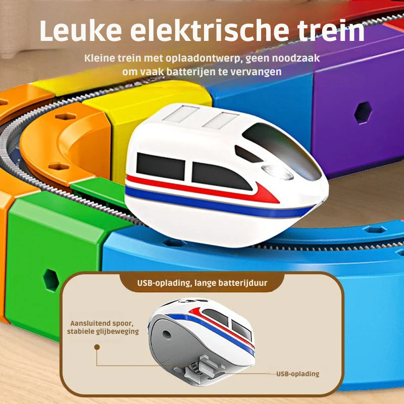 Tracki 3D treinbouwset | STEM speelgoed 51–123 onderdelen, 3+ – Creatief bouwen, onbeperkt speelplezier