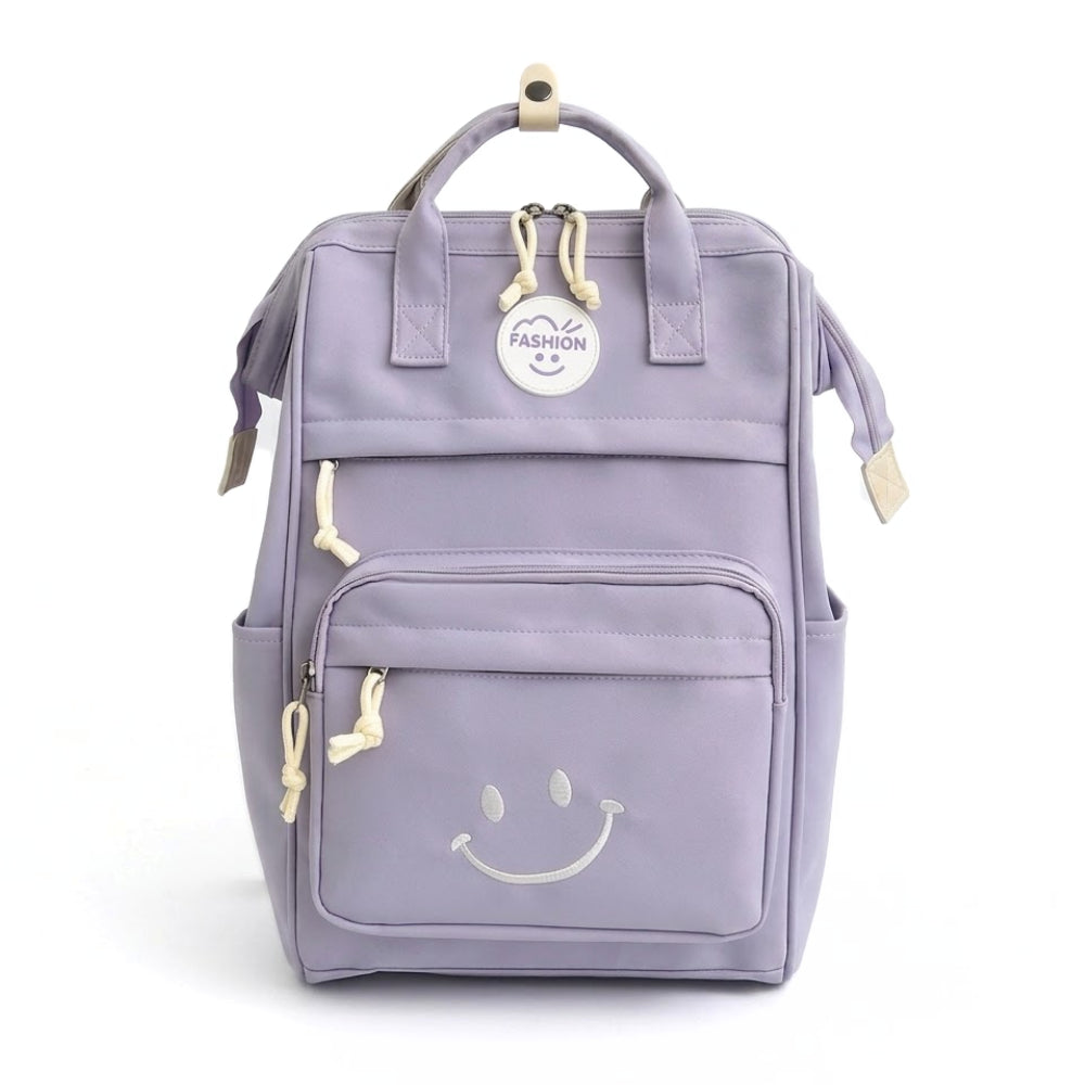 Schoolrugzak Kinderen Zwart met Smiley | Dagelijks