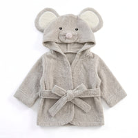Thumbnail for Milo & Moon Babybadjas | Haai & dieren hooded badjas 0-6 jaar – Knuffelig badplezier