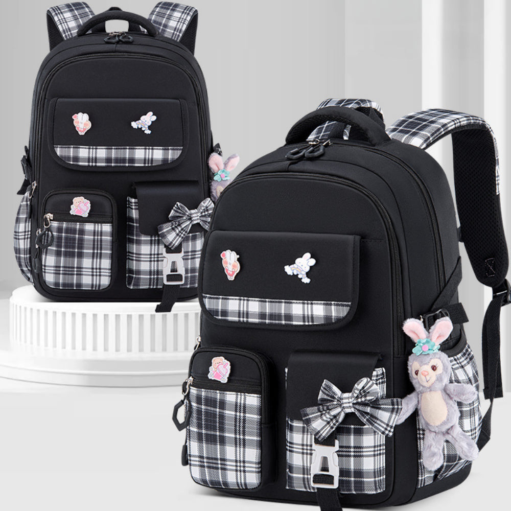 Schoolrugzak Kinderen Ruitmotief Kawaiistijl | Casual