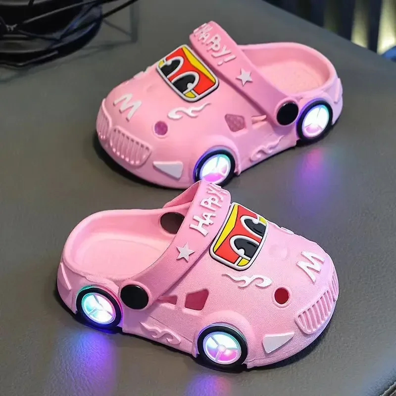 GlowRun LED-autoslippers | Lichtgevende pantoffels kinderen 1–7 jaar – Magisch speelplezier