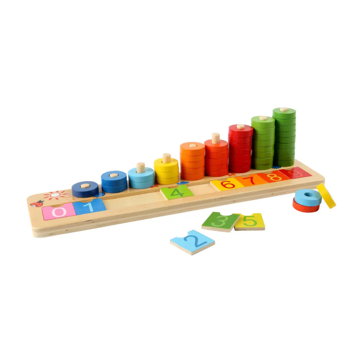 EcoToys Telplezier | Torne aprender divertido - Quadro de cálculo colorido em madeira