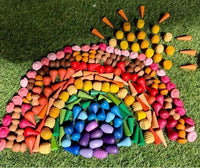 Thumbnail for EcoToys Mandalora Set | Entfessle die Kreativität deines Kindes – 324 Teile Holz Mandala Teile