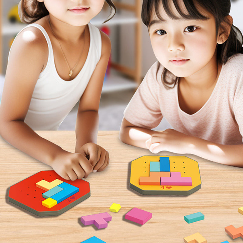 PuzzleGenius | Aprender e jogar ao mesmo tempo - Jogo de construção 3D Tangram para crianças
