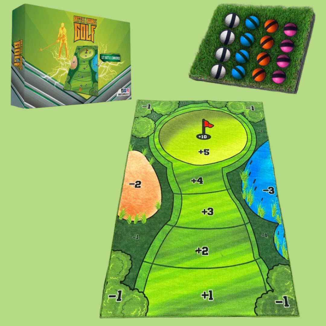 GolfMaster | Förbättra din sving - Inomhus & Utomhus Mini Golf Set för oändlig spelglädje
