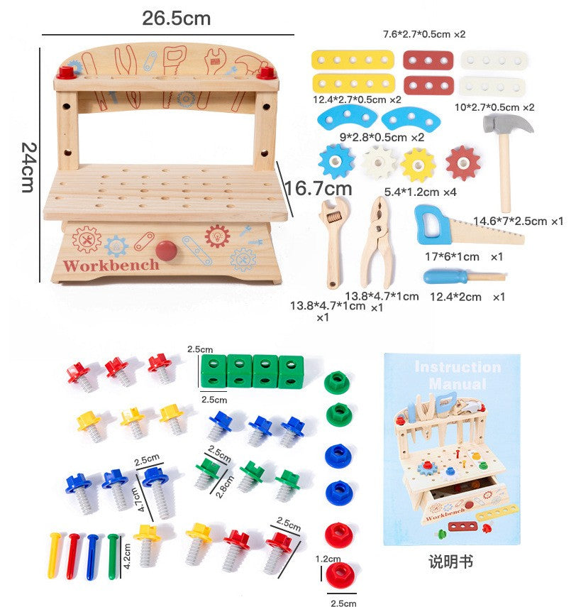 Ecotoys FixiBoard | Fördert Kreativität und Fähigkeiten - Pädagogisches Holzspielbrett