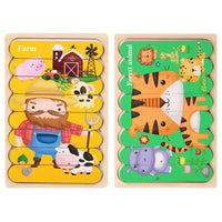 Thumbnail for Ecotoys Wooden 3D Vehicle & Fruit Puzzles | Educational Toys for Creative Children - Learn and Play with Puzzles for Your Child