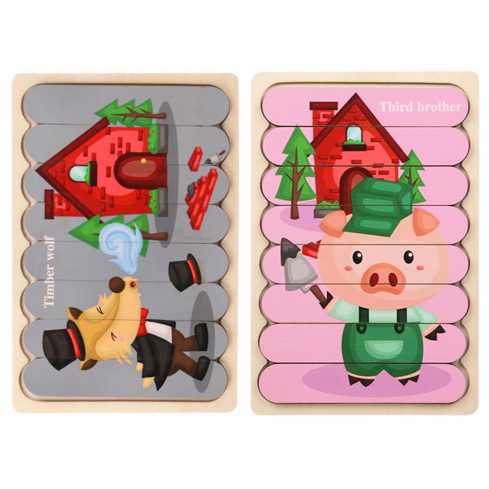 Ecotoys Wooden 3D Vehicle & Fruit Puzzles | Educational Toys for Creative Children - Learn and Play with Puzzles for Your Child