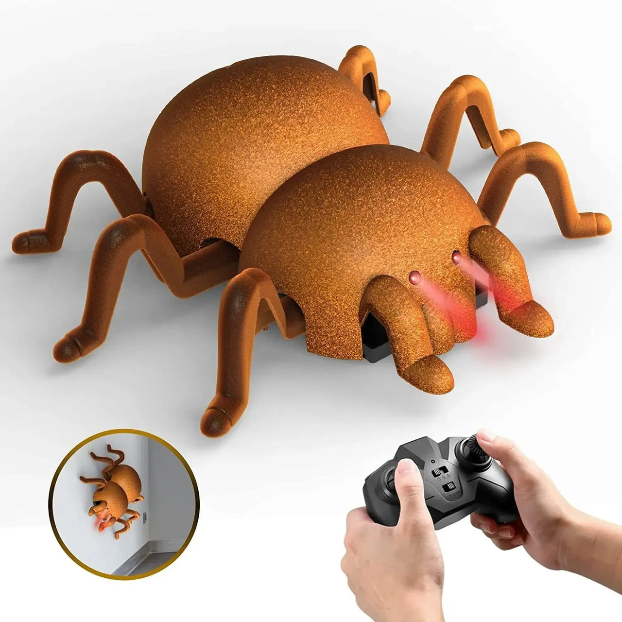CreepyCrawler | De ultieme schrikreactie - Muurklimmende RC spin voor spannende grappen!