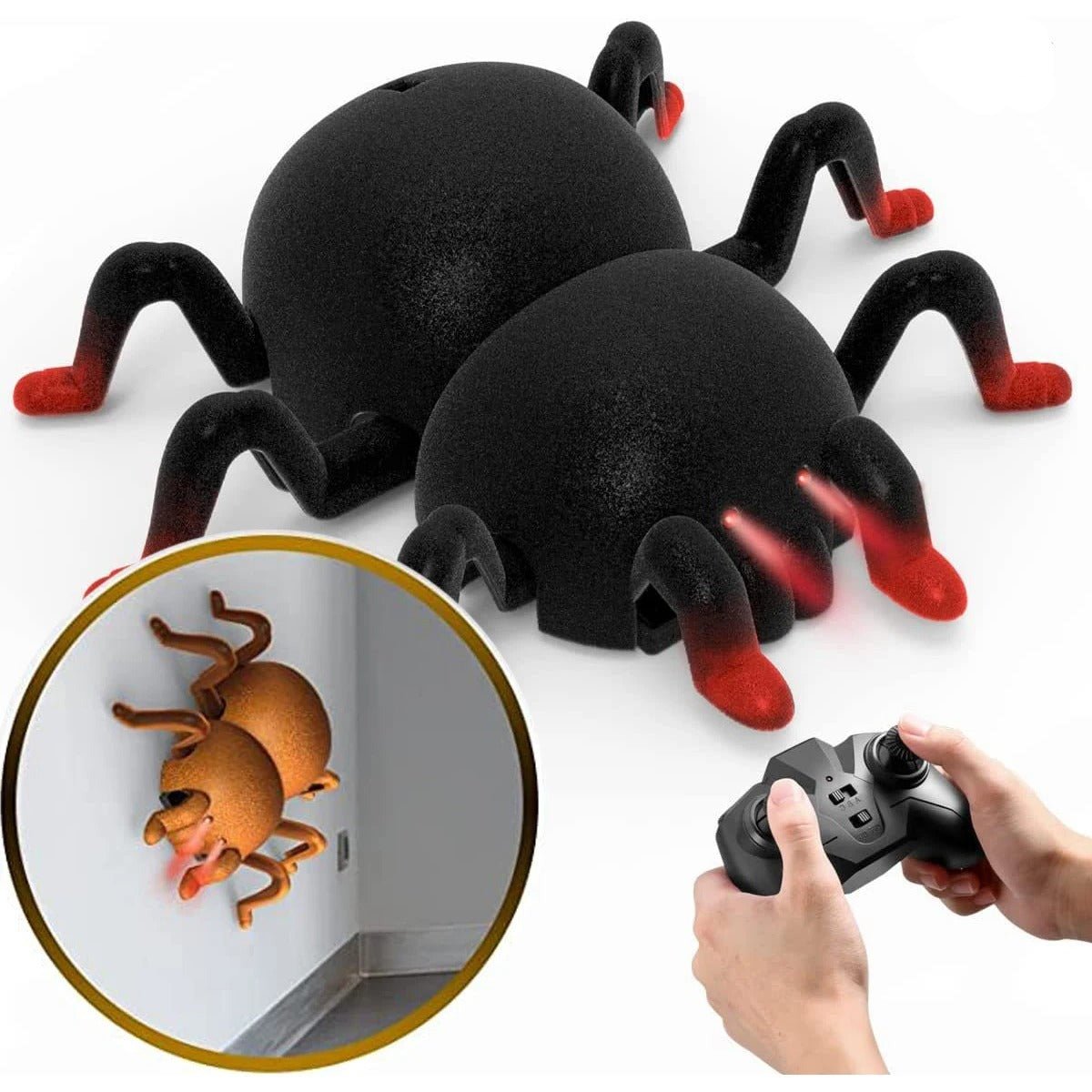 CreepyCrawler | De ultieme schrikreactie - Muurklimmende RC spin voor spannende grappen!