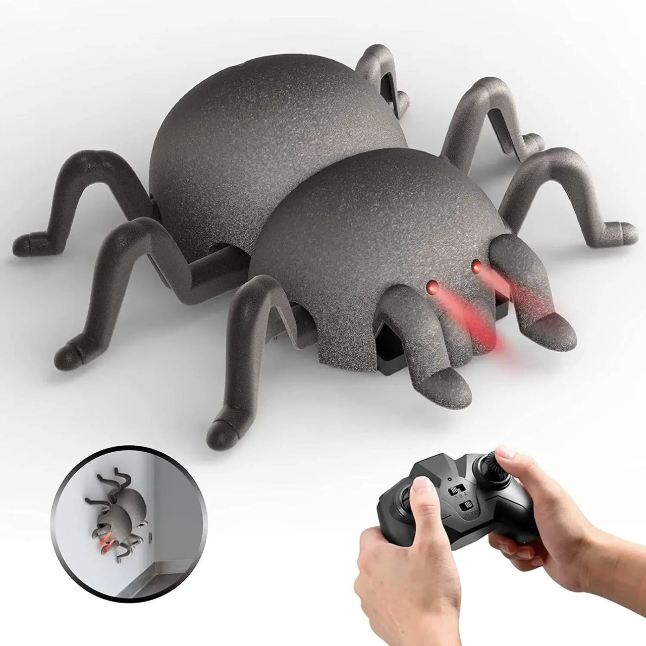 CreepyCrawler | De ultieme schrikreactie - Muurklimmende RC spin voor spannende grappen!
