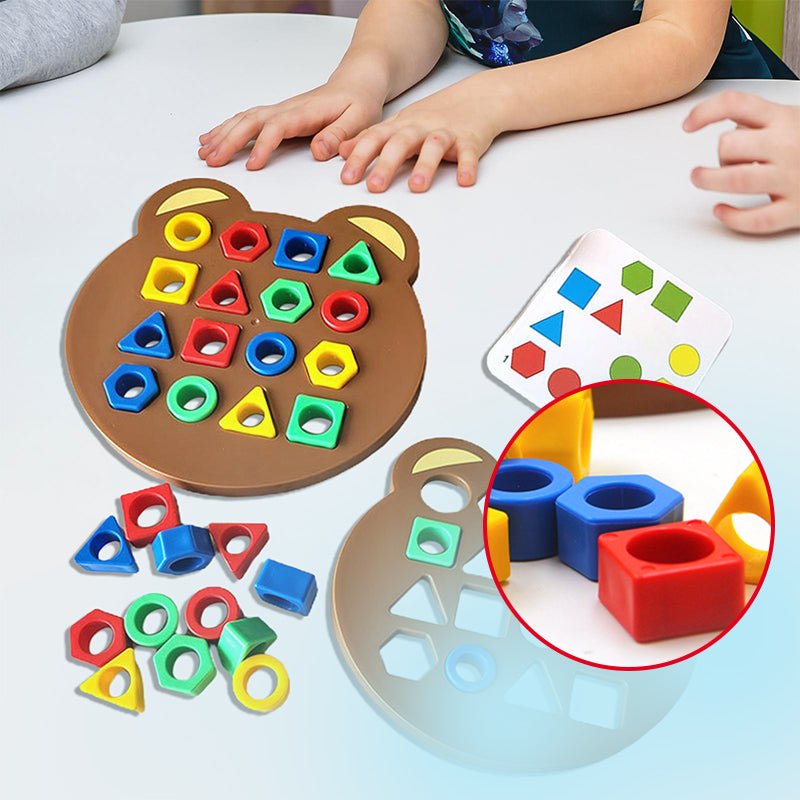 ShapeBear | Giocare e imparare con piacere - Giocattolo Montessori per scoprire le forme