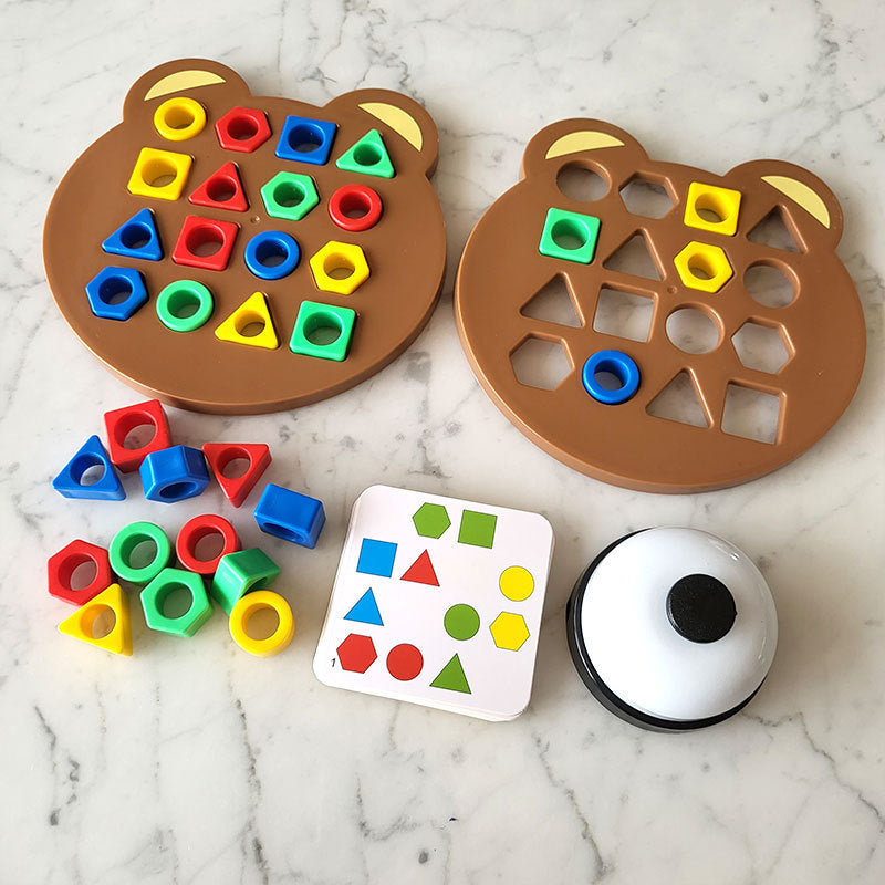 ShapeBear | Giocare e imparare con piacere - Giocattolo Montessori per scoprire le forme