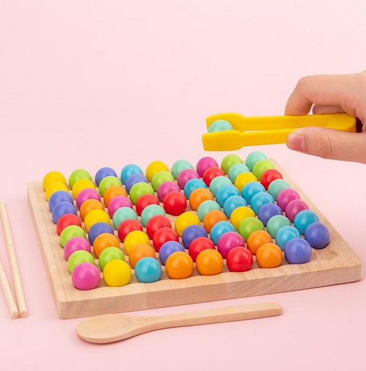 Ecotoys BeadBounce | Tellen, Schuiven, Winnen - Montessori Kralen Bord Sorteerspel