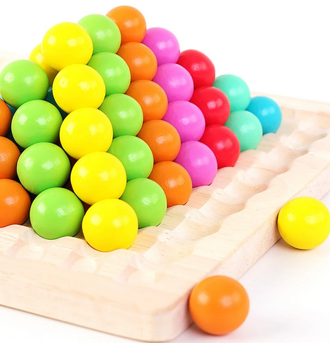 Ecotoys BeadBounce | Tellen, Schuiven, Winnen - Montessori Kralen Bord Sorteerspel