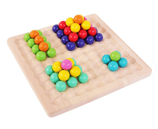 Ecotoys BeadBounce | Tellen, Schuiven, Winnen - Montessori Kralen Bord Sorteerspel