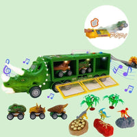 Thumbnail for Musikalischer Dinosaurier Lkw | Schöner Dinosaurier-Transporter Spielzeug - Fördert kreatives Spielen und motorische Fähigkeiten
