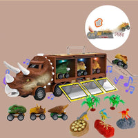 Thumbnail for Musikalischer Dinosaurier Lkw | Schöner Dinosaurier-Transporter Spielzeug - Fördert kreatives Spielen und motorische Fähigkeiten