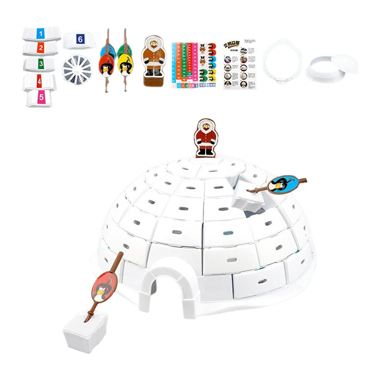 Igloo Bricks | Bevrijd je innerlijke vreugde met dit pinguïn bordspel! - Stimuleert plezier en strategisch denken