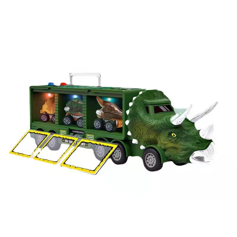 Musikalischer Dinosaurier Lkw | Schöner Dinosaurier-Transporter Spielzeug - Fördert kreatives Spielen und motorische Fähigkeiten