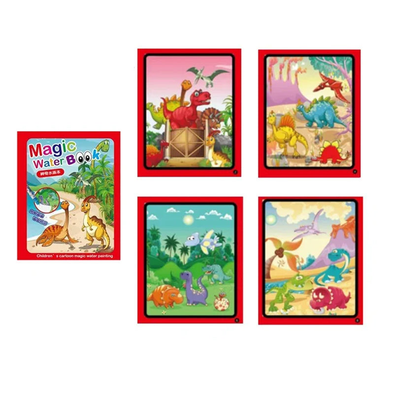 Magisches Wasser Malbuch | Fördert Kreativität und Spielspaß - Malen mit Wasser