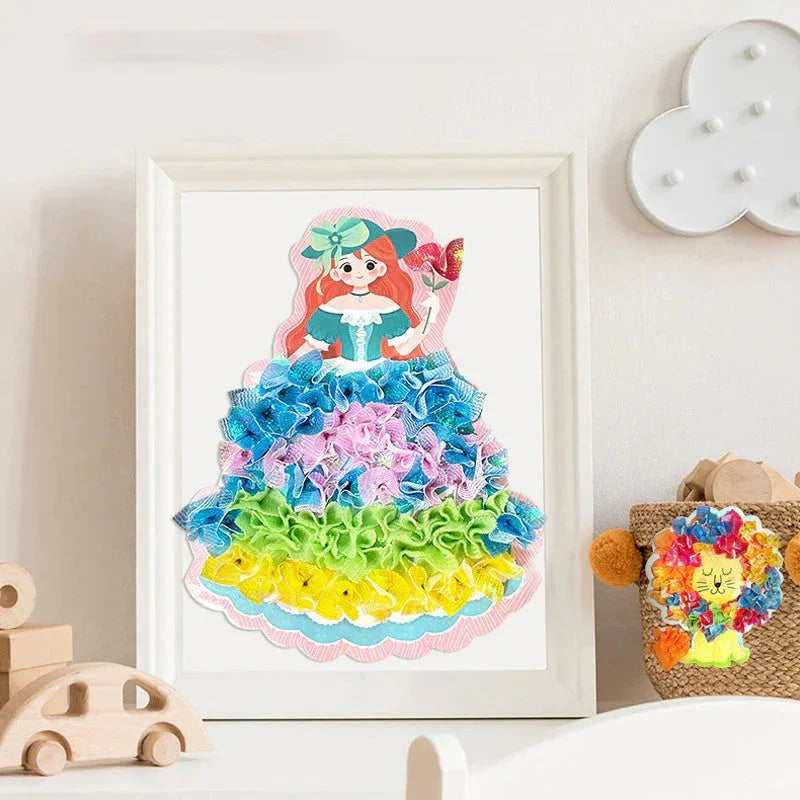 Artastic | Förtrollande Prickprinsess Målarstickers - Kreativt målar nöje för barn