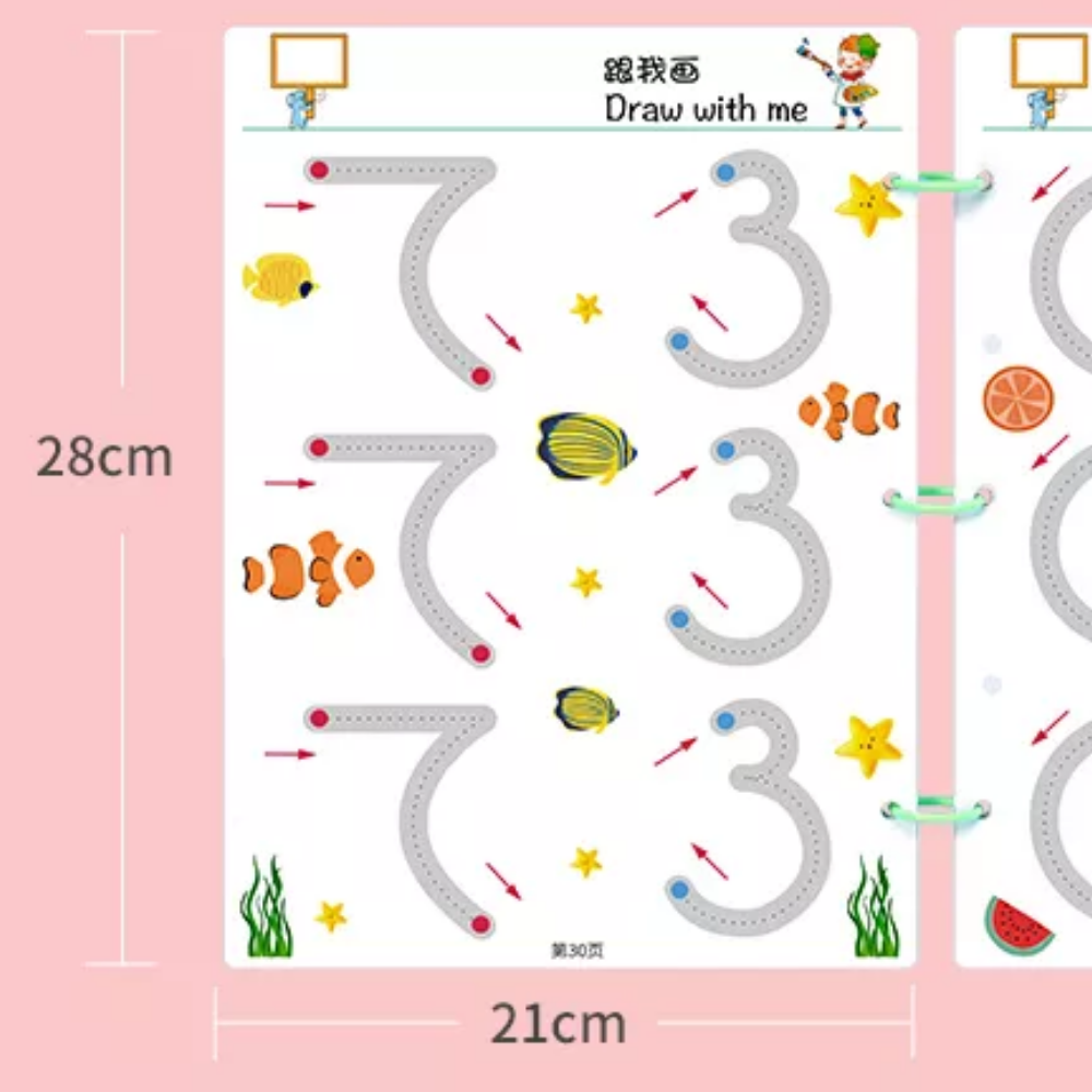 BrainBoost Arbetsbok | Lära sig läsa och skriva - utbildningsarbetsbok