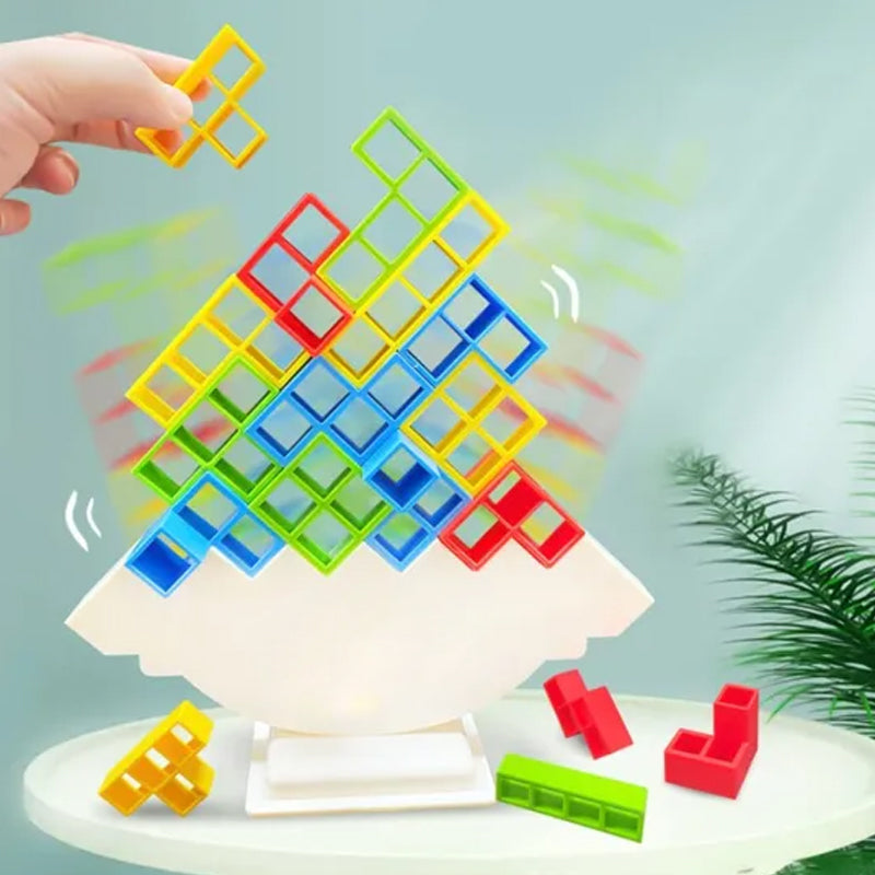 TetraTower | Construisez et équilibrez ! - Jeu d'empilement Tetris