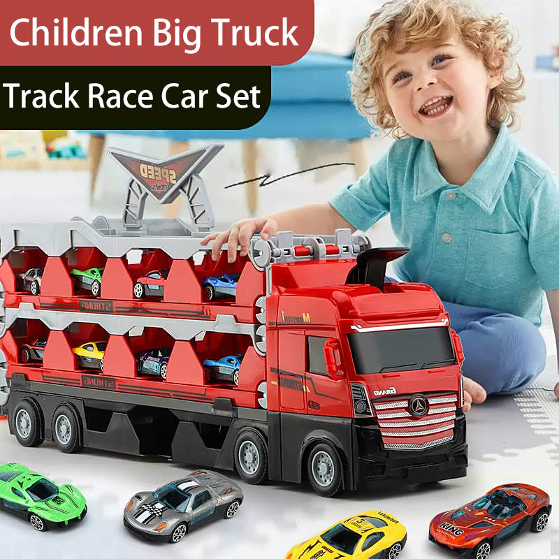 FastTrack Camion | Le Cadeau Parfait pour Enfants - Circuit de Camion de Course